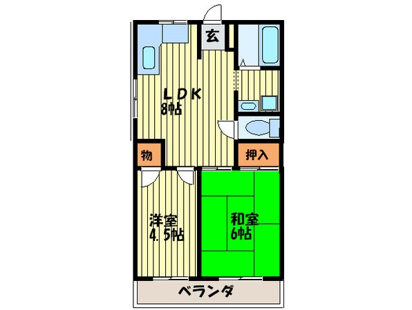 セイム三箇の物件間取画像